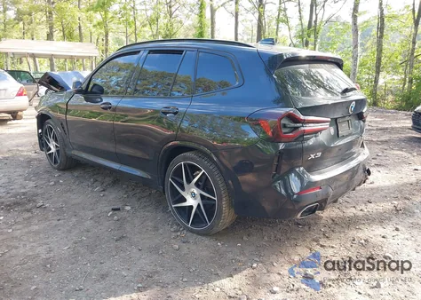 2022 BMW X3 xDrive30I from USA, damaged, VIN 5UX53DP05N9N36647